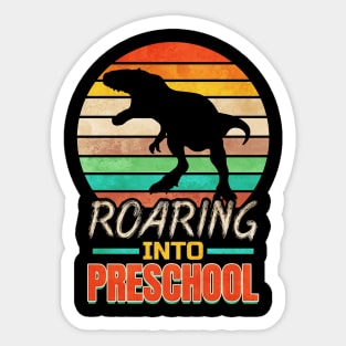 The T-Rex is roaring into preschool Sticker